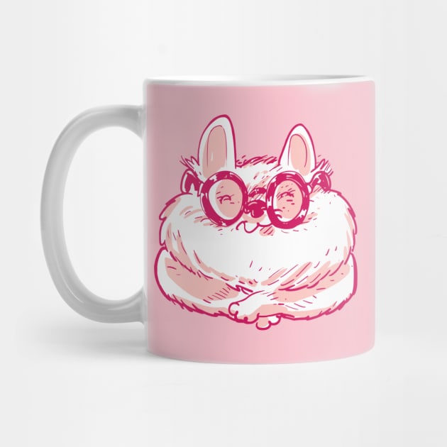 funny cartoon cat looks like a nerd by anticute